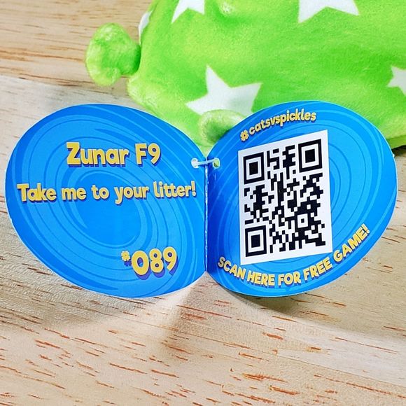 Cepia Cats Vs Pickles Zunar F9 Alien 4" #089 Ultrasoft Collectible Plush NWT - Picture 7 of 8